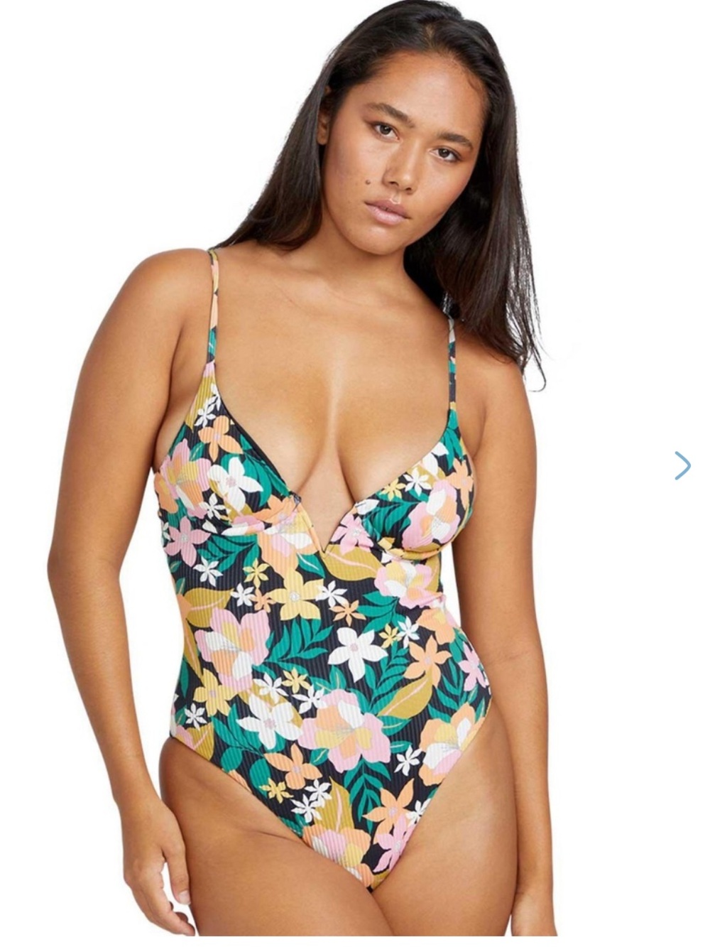 Volcom Women's Had Me At Aloha One Piece Swimsuit Small
